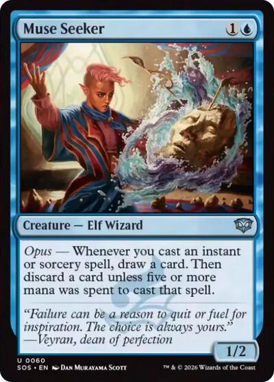 Muse Seeker (Secrets of Strixhaven) Light Play Foil
