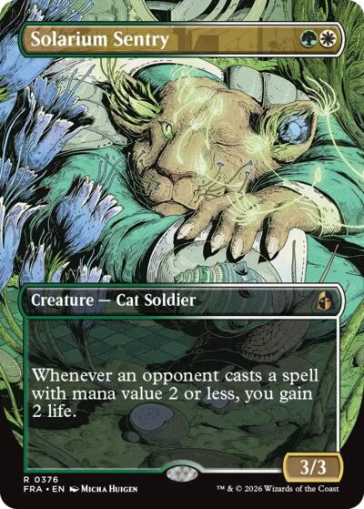 Solarium Sentry (Borderless) (Reality Fracture) Near Mint