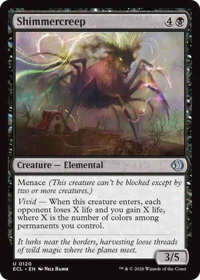 Shimmercreep (Lorwyn Eclipsed) Near Mint Foil