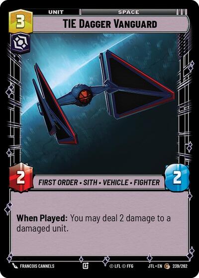 TIE Dagger Vanguard (Jump to Lightspeed) Near Mint