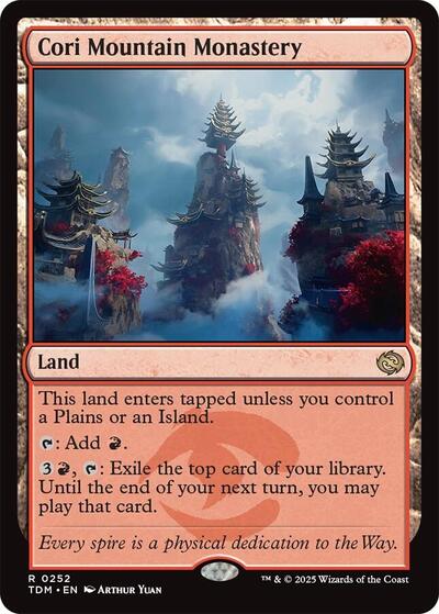 Cori Mountain Monastery (Tarkir: Dragonstorm) Light Play