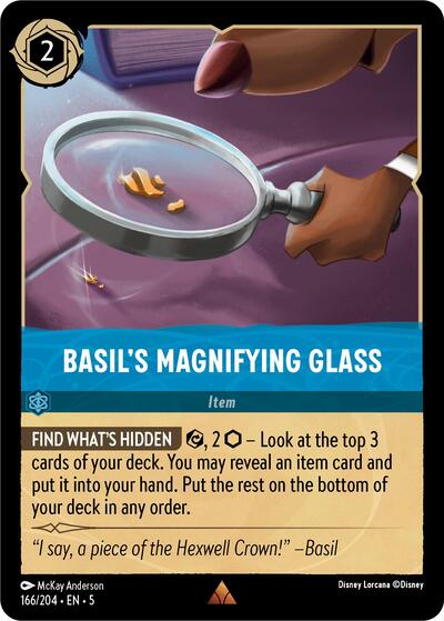 Basil's Magnifying Glass (Shimmering Skies) Near Mint