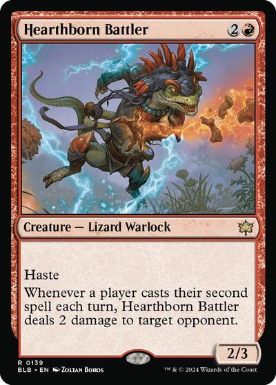 Hearthborn Battler (Bloomburrow) Light Play Foil