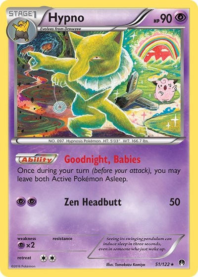 Hypno (XY - BREAKpoint) Light Play Reverse Holofoil