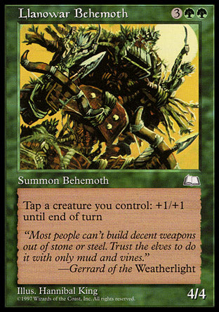 Llanowar Behemoth (Weatherlight) Medium Play