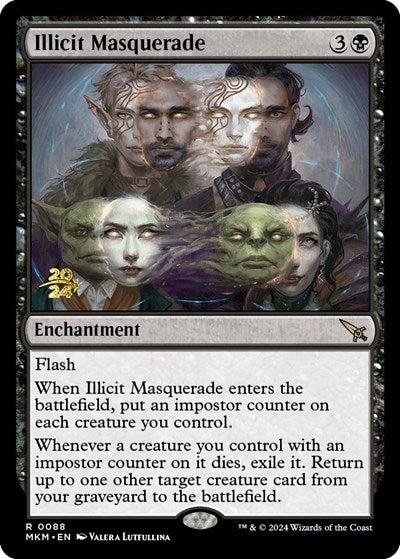 Illicit Masquerade (Promos: Prerelease Cards) Medium Play Foil