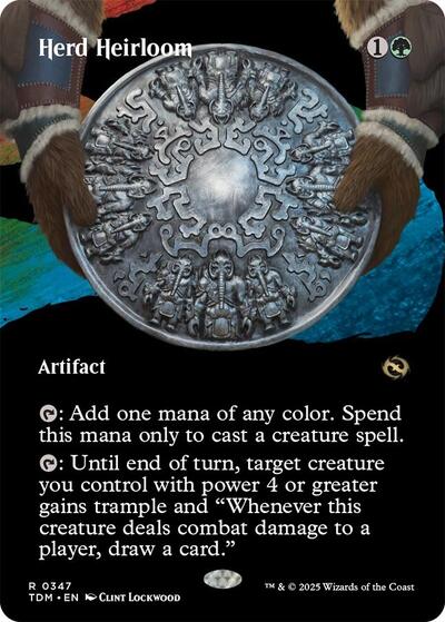Herd Heirloom (Borderless) (Tarkir: Dragonstorm) Light Play Foil