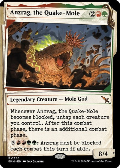 Anzrag, the Quake-Mole (Showcase) (Murders at Karlov Manor) Near Mint Foil