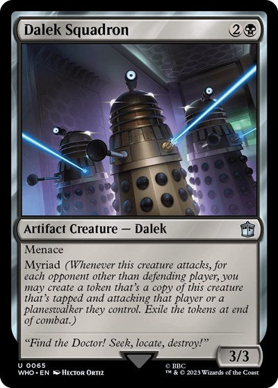 Dalek Squadron (Universes Beyond: Doctor Who) Light Play Foil