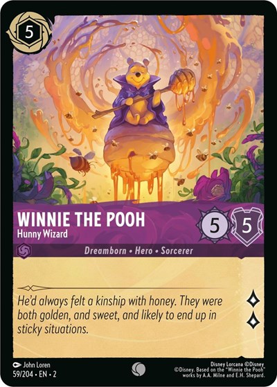 Winnie the Pooh - Hunny Wizard (Rise of the Floodborn) Near Mint Cold Foil