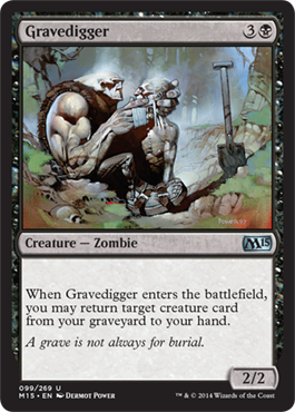 Gravedigger (Magic 2015 Core Set) Light Play Foil