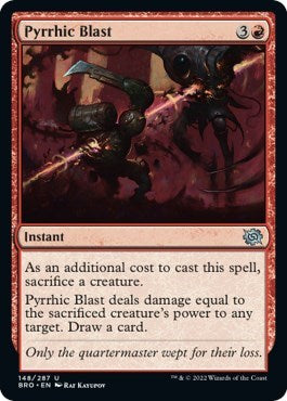 Pyrrhic Blast (The Brothers' War) Near Mint Foil