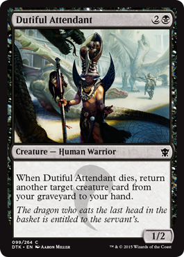 Dutiful Attendant (Dragons of Tarkir) Light Play Foil