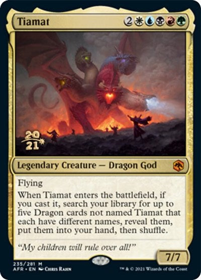 Tiamat (Promos: Prerelease Cards) Light Play Foil