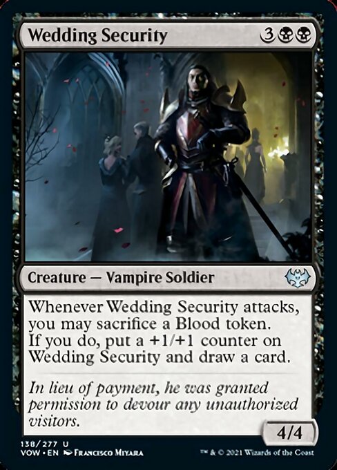 Wedding Security (Innistrad: Crimson Vow) Medium Play Foil