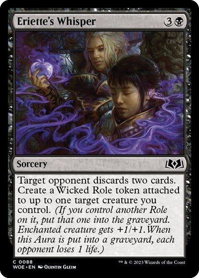 Eriette's Whisper (Wilds of Eldraine) Near Mint Foil