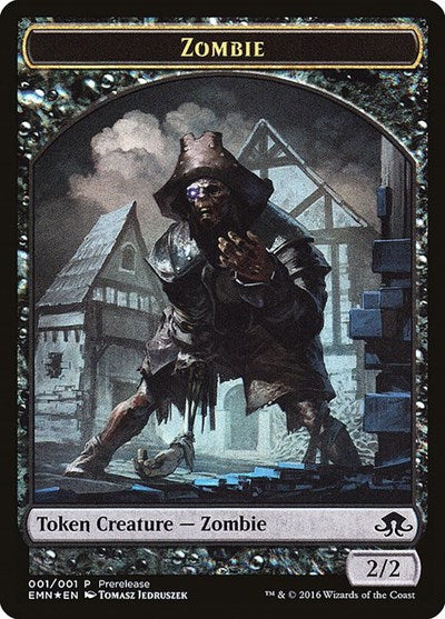 Zombie Token (Double-Sided) (Promos: Prerelease Cards) Light Play Foil