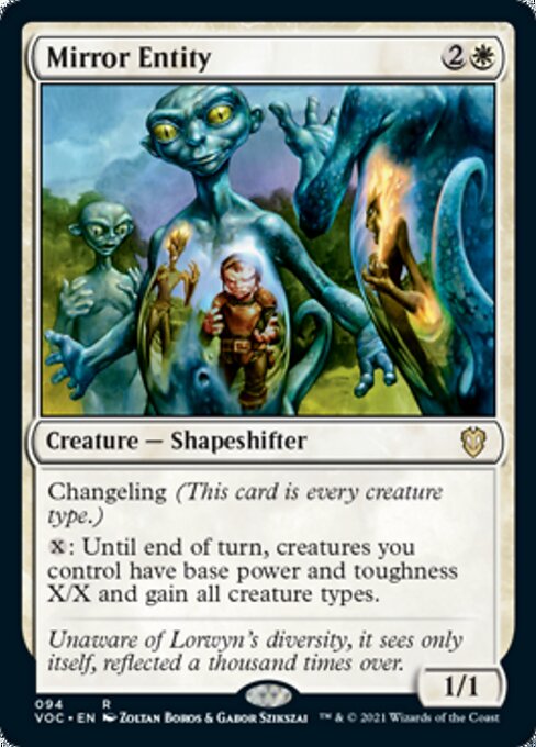 Mirror Entity (Commander 2021 Crimson Vow) Medium Play