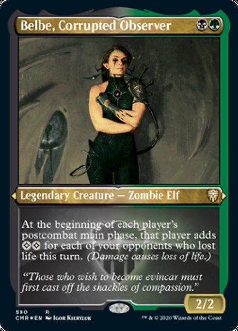 Belbe, Corrupted Observer (Foil Etched) (Commander Legends) Damaged / Poor Foil