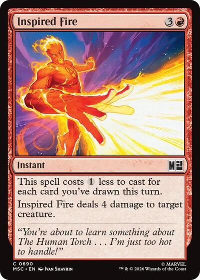 Inspired Fire (Commander: Marvel Super Heroes) Near Mint