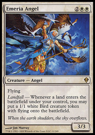 Emeria Angel (Zendikar) Light Play Foil