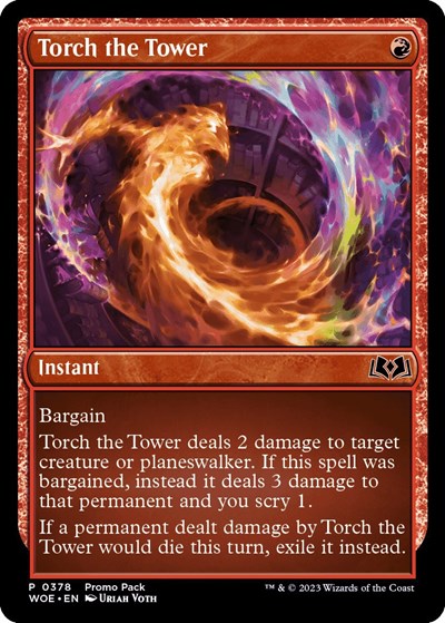 Torch the Tower (Promo Pack: Wilds of Eldraine) Near Mint Foil