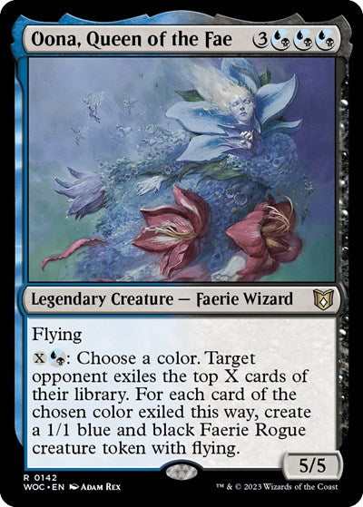 Oona, Queen of the Fae (Commander: Wilds of Eldraine) Near Mint