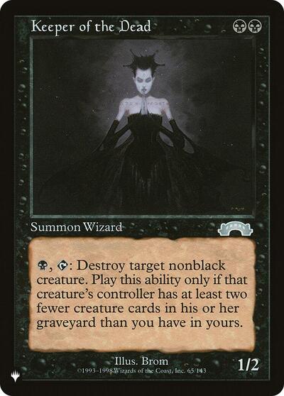 Keeper of the Dead (The List) Near Mint