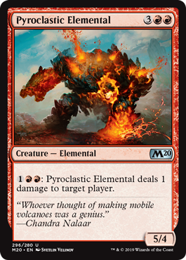 Pyroclastic Elemental (Magic 2020 Core Set) Medium Play