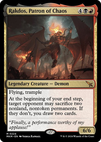 Rakdos, Patron of Chaos (Murders at Karlov Manor) Near Mint Foil