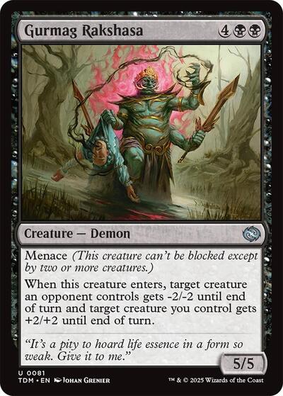 Gurmag Rakshasa (Tarkir: Dragonstorm) Light Play