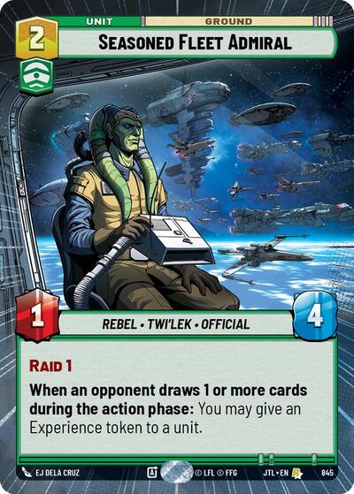 Seasoned Fleet Admiral (Hyperspace Foil) (Jump to Lightspeed) Near Mint Foil