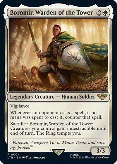 Boromir, Warden of the Tower (Universes Beyond: The Lord of the Rings: Tales of Middle-earth) Near Mint