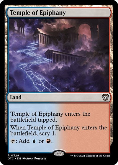 Temple of Epiphany (Commander: Outlaws of Thunder Junction) Near Mint
