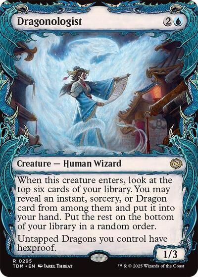 Dragonologist (Showcase) (Tarkir: Dragonstorm) Light Play