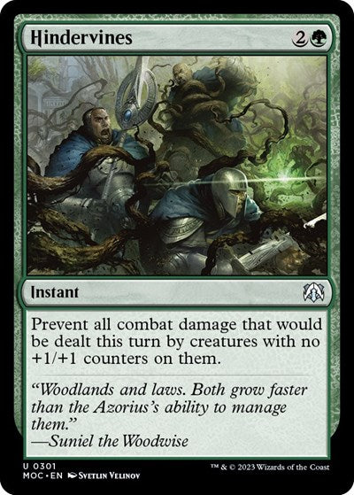 Hindervines (Commander: March of the Machine) Near Mint