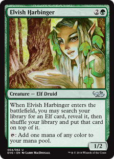 Elvish Harbinger (Duel Decks Anthology: Elves vs Goblins) Light Play