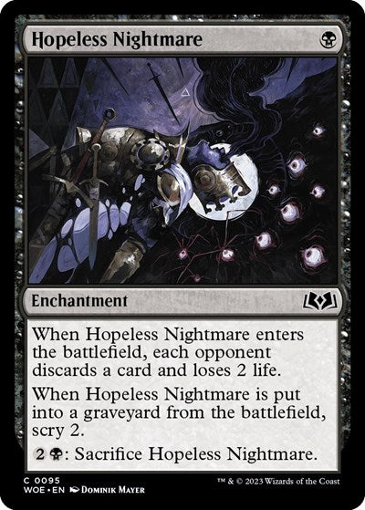 Hopeless Nightmare (Wilds of Eldraine) Light Play Foil