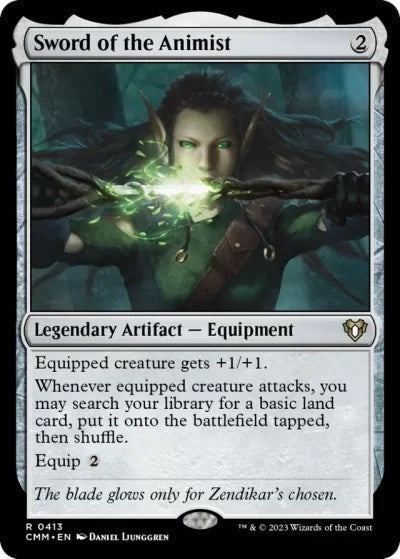 Sword of the Animist (Commander Masters) Near Mint Foil