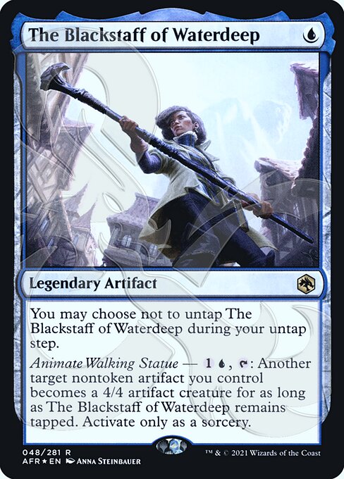 The Blackstaff of Waterdeep (AFR Ampersand Promos) Near Mint Foil