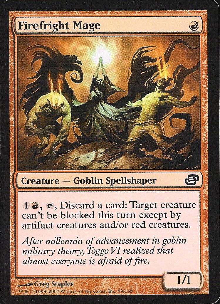 Firefright Mage (Planar Chaos) Light Play Foil