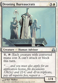 Droning Bureaucrats (Guildpact) Light Play Foil