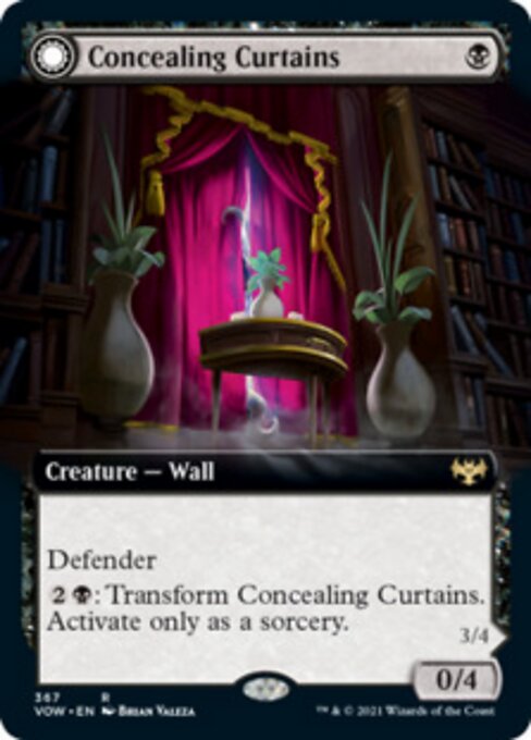 Concealing Curtains / Revealing Eye (Extended Art) (Innistrad: Crimson Vow) Near Mint