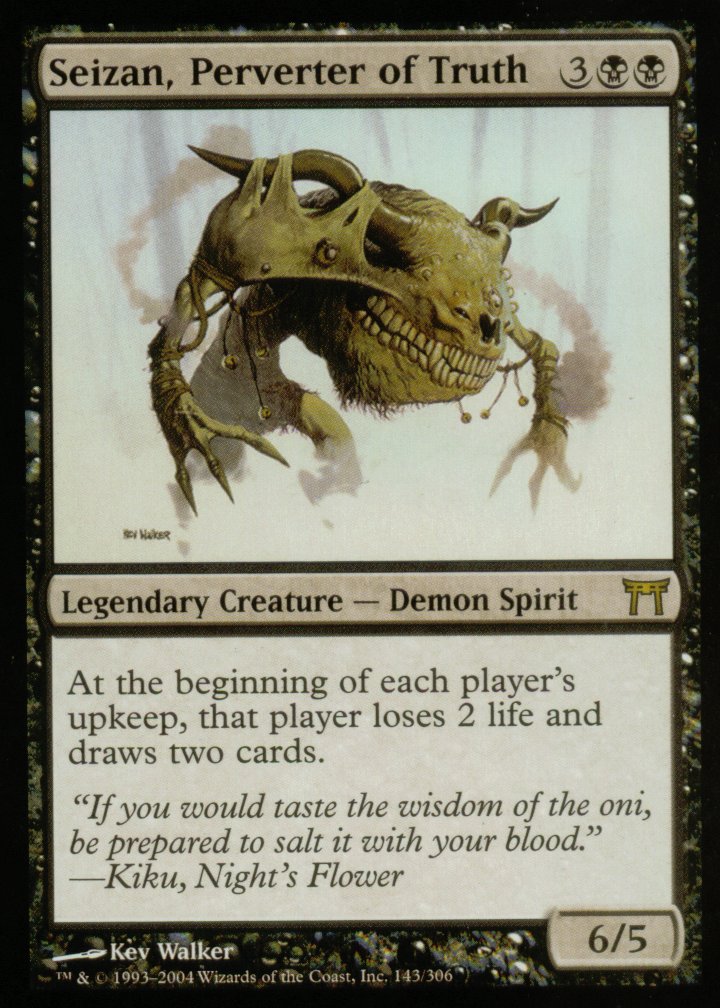 Seizan, Perverter of Truth (Champions of Kamigawa) Medium Play