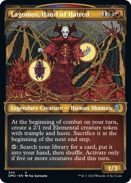 Lagomos, Hand of Hatred (Textured Foil) (Dominaria United) Light Play Foil