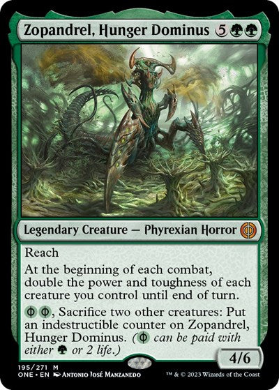 Zopandrel, Hunger Dominus (Phyrexia: All Will Be One) Near Mint Foil