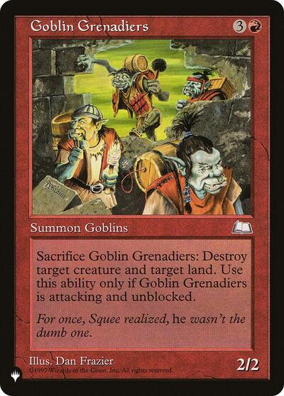 Goblin Grenadiers (The List) Light Play