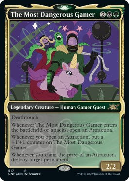 The Most Dangerous Gamer (Showcase) (Galaxy Foil) (Unfinity) Near Mint Foil