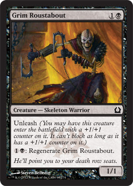 Grim Roustabout (Return to Ravnica) Medium Play Foil