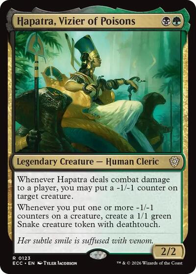 Hapatra, Vizier of Poisons (Commander: Lorwyn Eclipsed) Medium Play